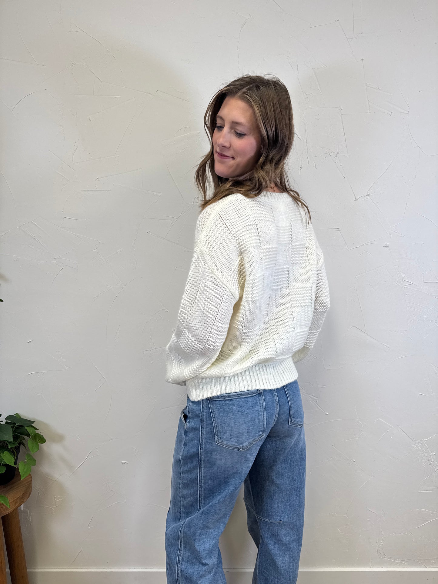 Checker Texture Sweater