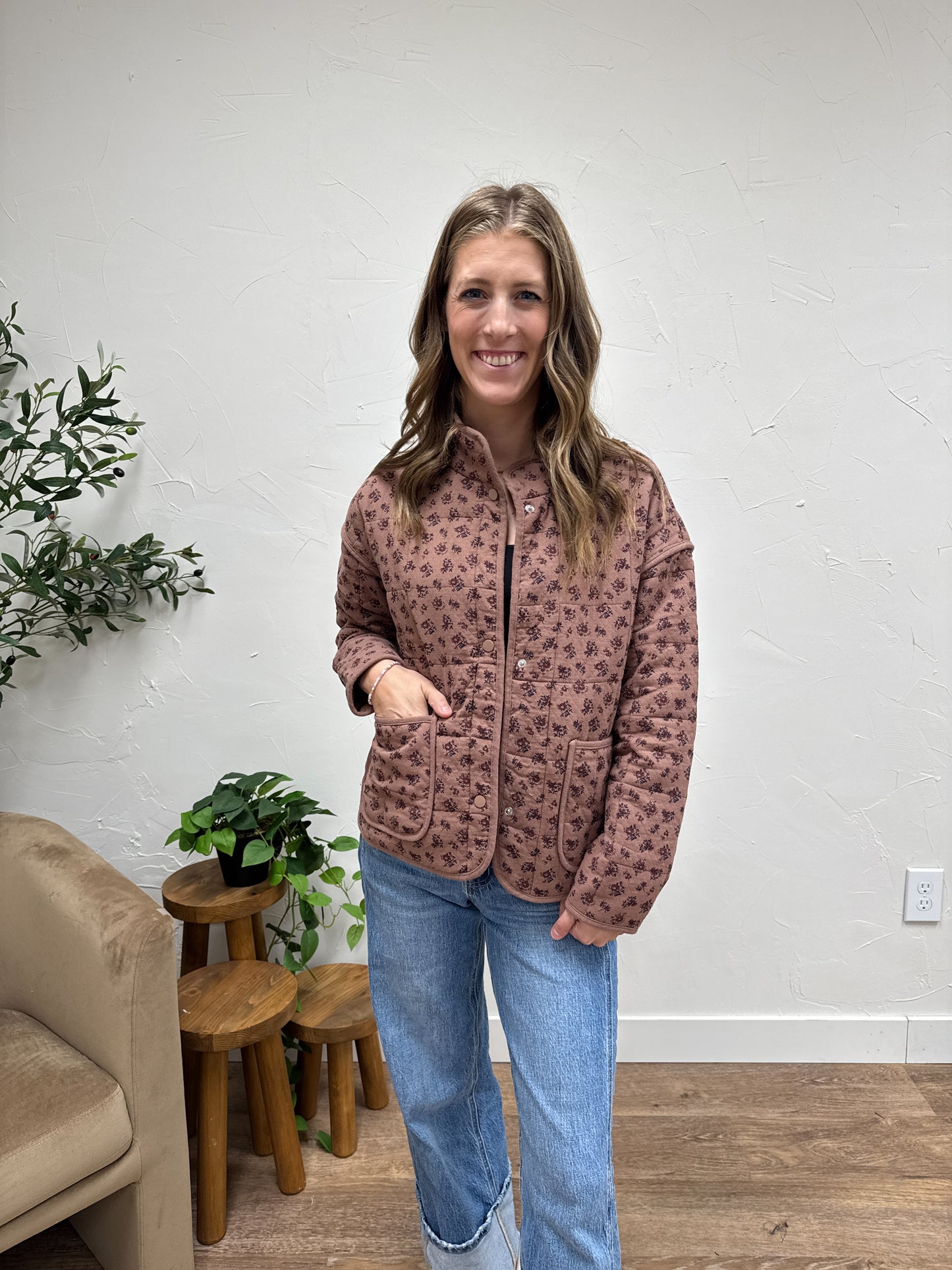 Floral Quilted Jacket