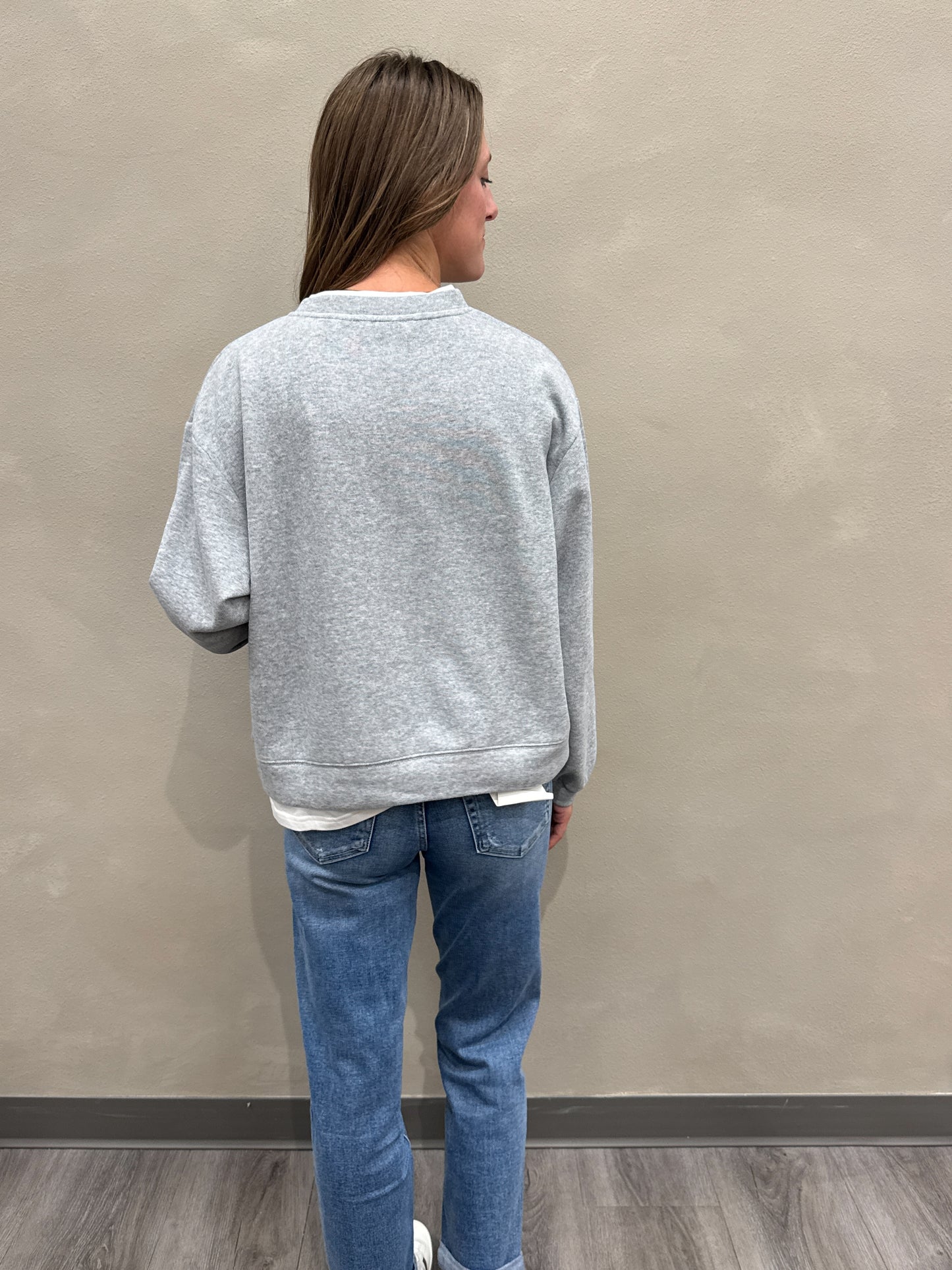 Always On Crew Twofer Pullover