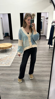 Color Block Cardigan