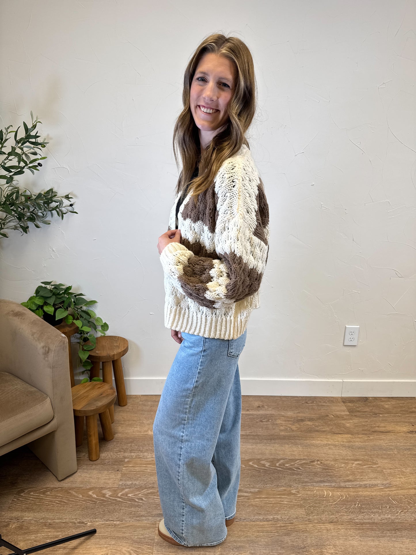 Textured Striped Sweater