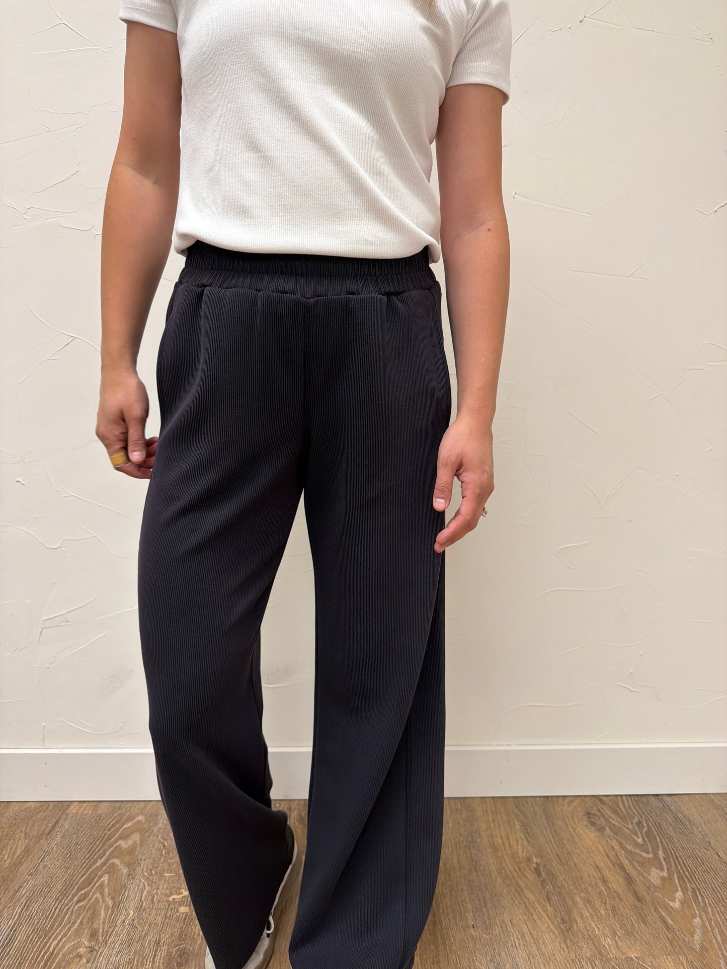 Luxe sand Wash Wide Leg Pant