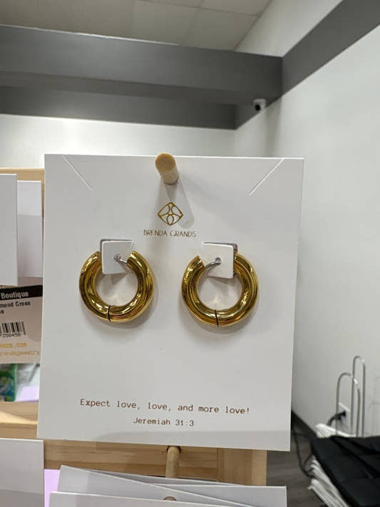 301 Chunky Min Hoops - Three:Twelve Boutique - Three:Twelve