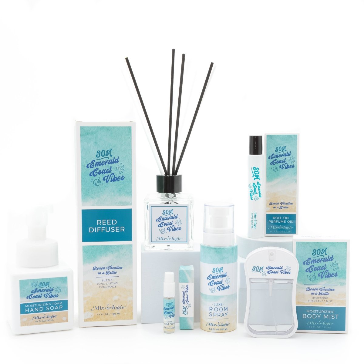30A Emerald Coast Vibes | Rollerball Perfume Oil Roll-On - Three:Twelve Boutique - Mixologie
