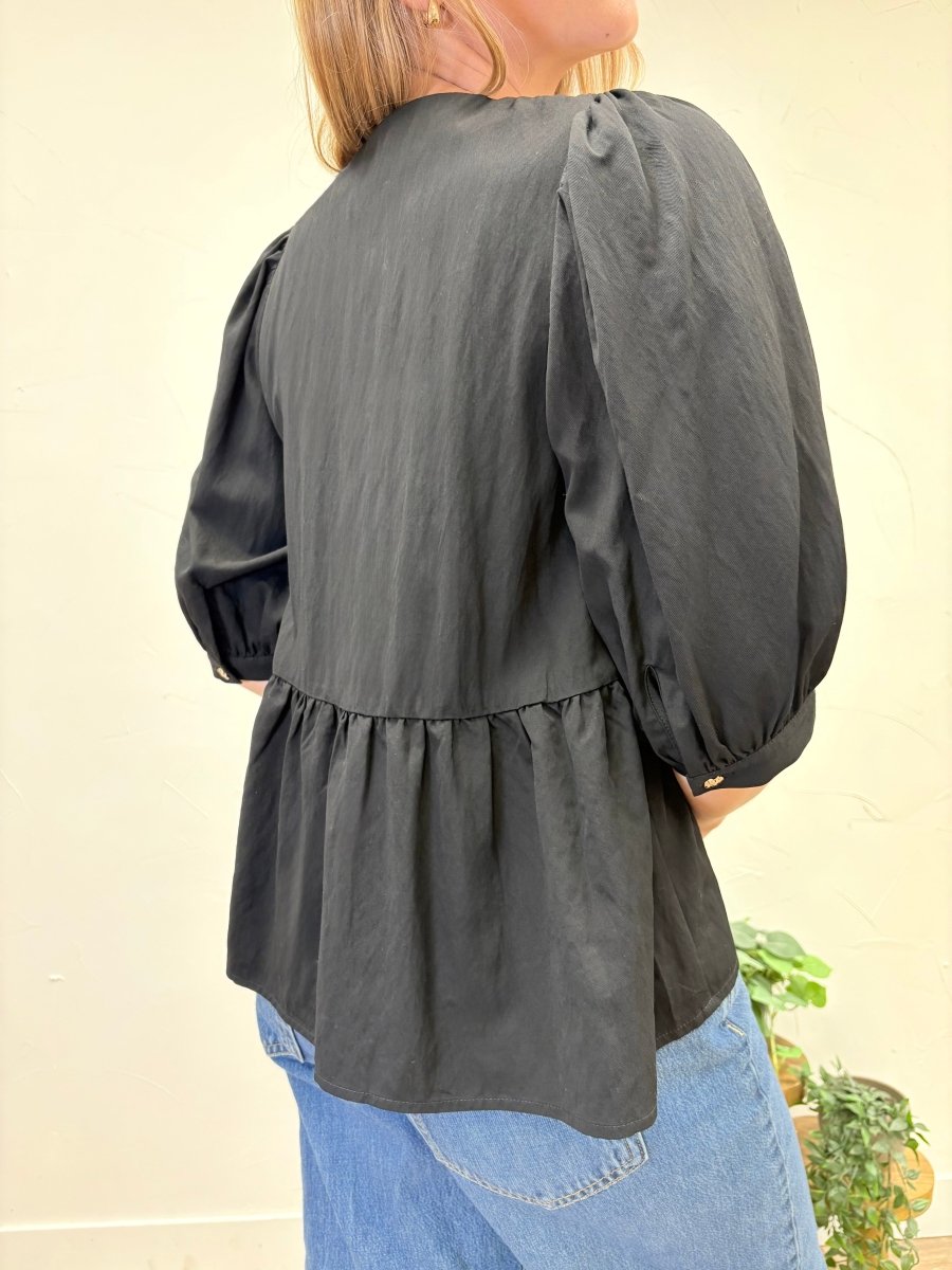 3/4 Sleeve Button Top - Three:Twelve Boutique - Entro