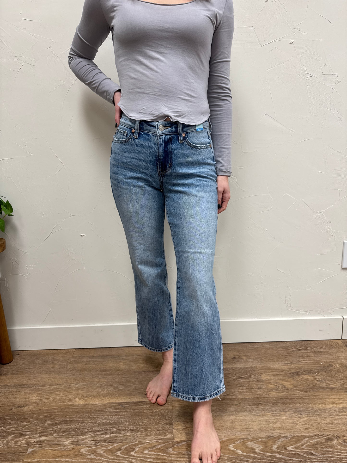 Mid Rise Petite Rigid Magic Straight Judy Blue Denim