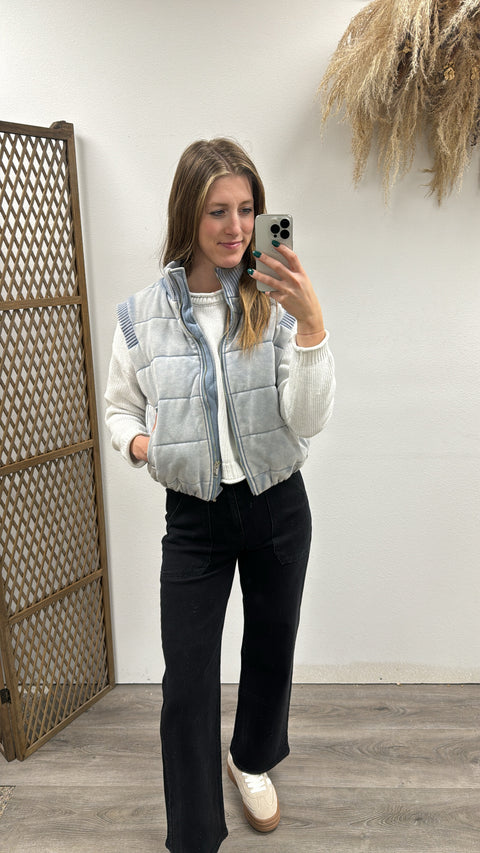 Winter mineral quilted Vest