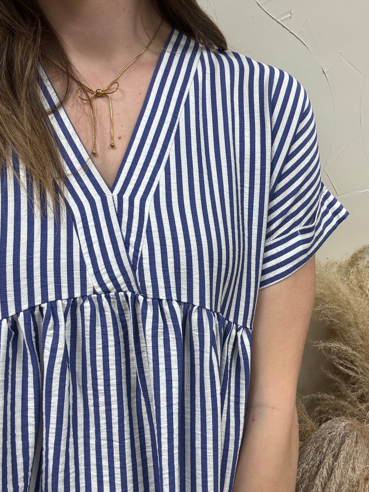 STRIPED MINI DRESS