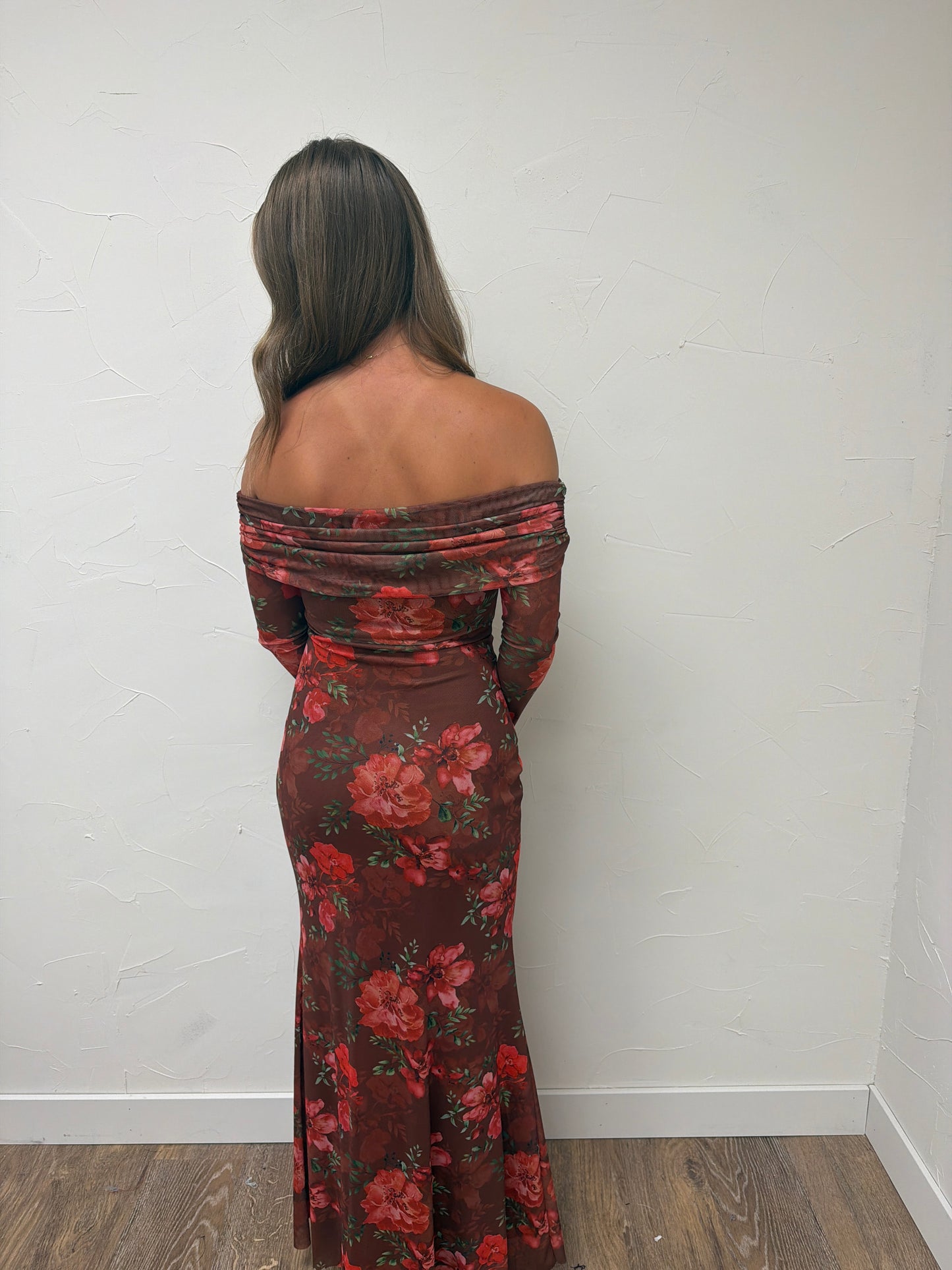 Off the Shoulder Floral Dress