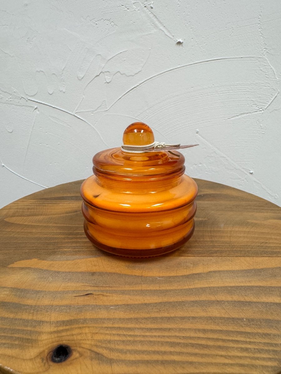 Side angle view of 3oz Paddywax candle showing compact jar size — Three:Twelve Boutique