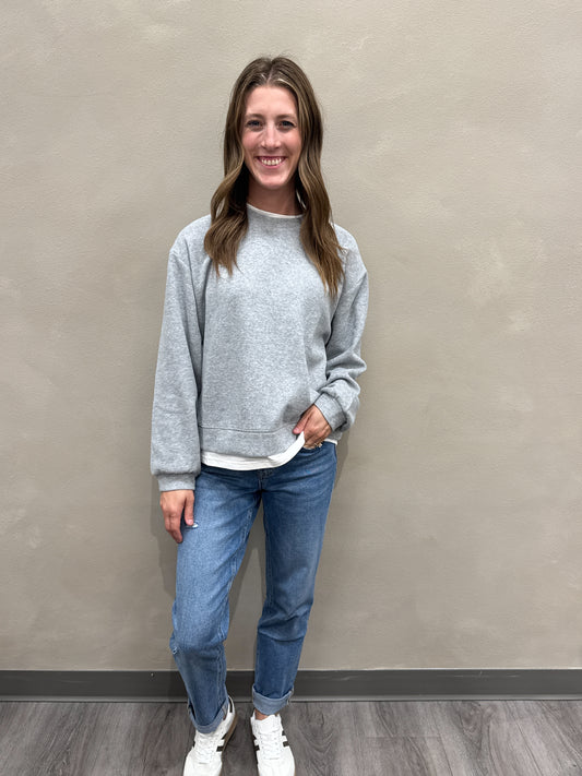 Always On Crew Twofer Pullover