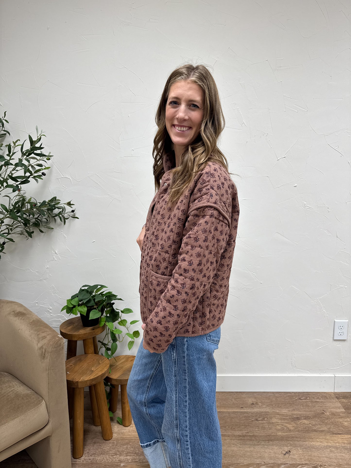 Floral Quilted Jacket