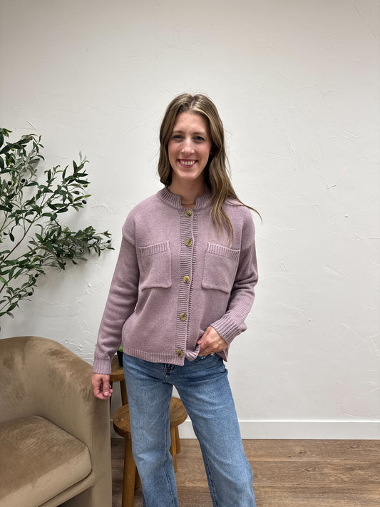 Button Down Sweater Jacket