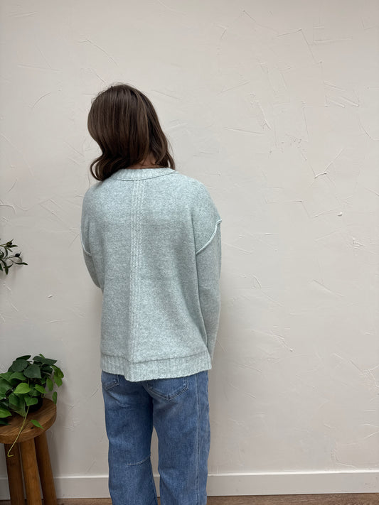 Seam & Rib Detailed Sweater