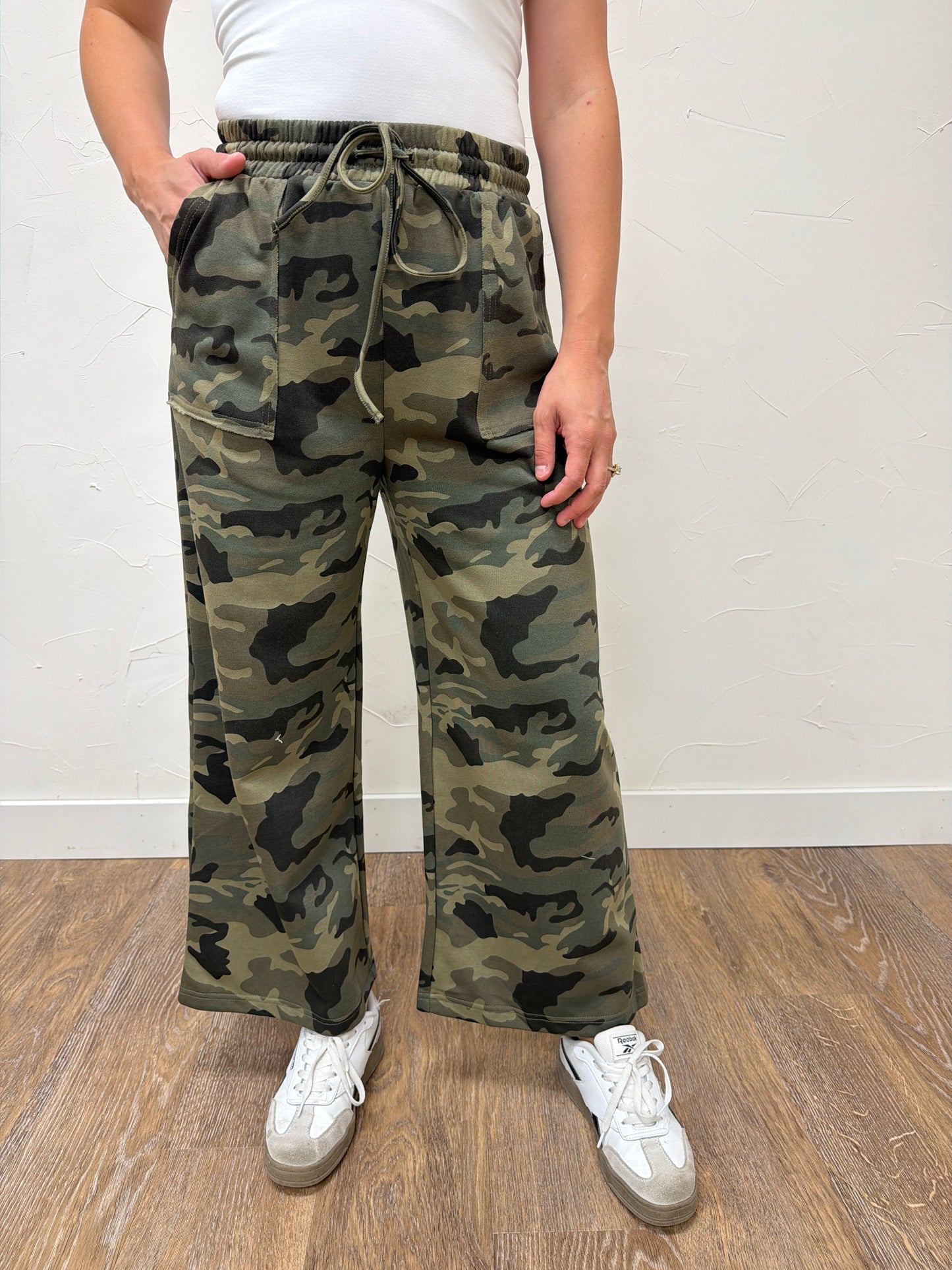 Camo Wide Leg Pants