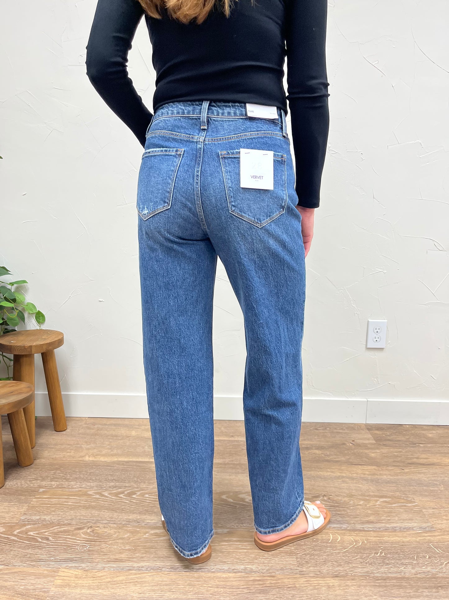 90's Wide Leg Vervet Denim