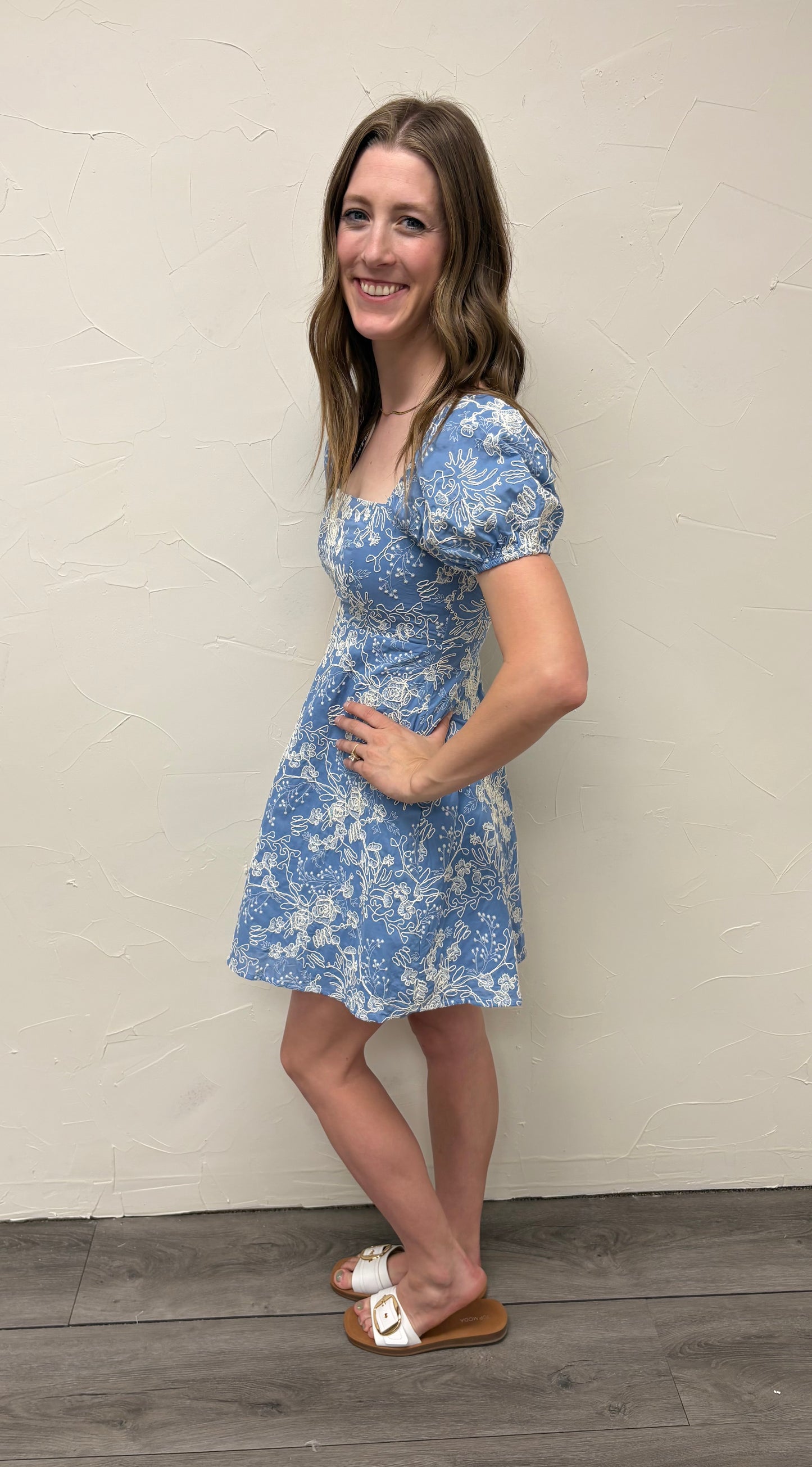 Isabella Mini Puff Sleeve Dress