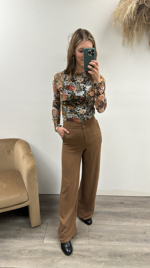 Solid wide Leg Trouser