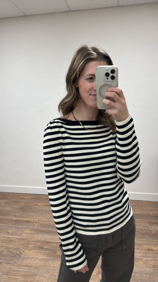 Striped Long Sleeve Top