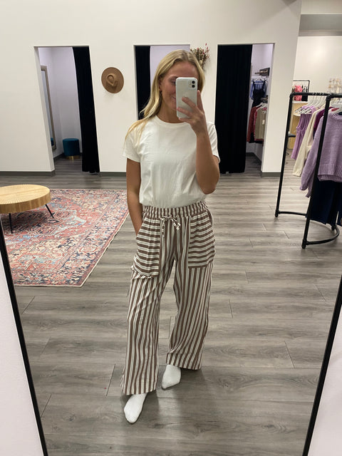 Striped Knit Pants