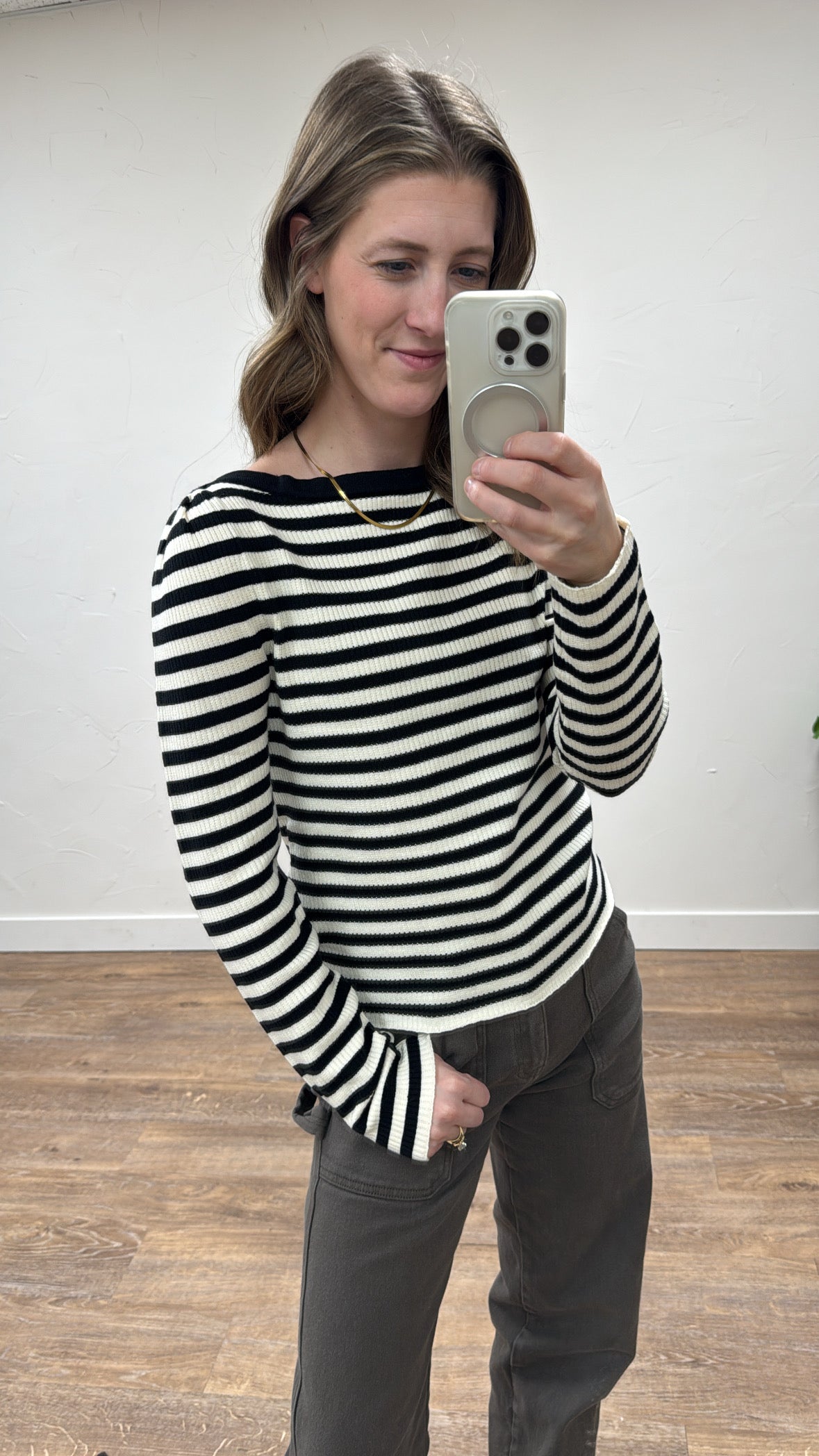 Striped Long Sleeve Top