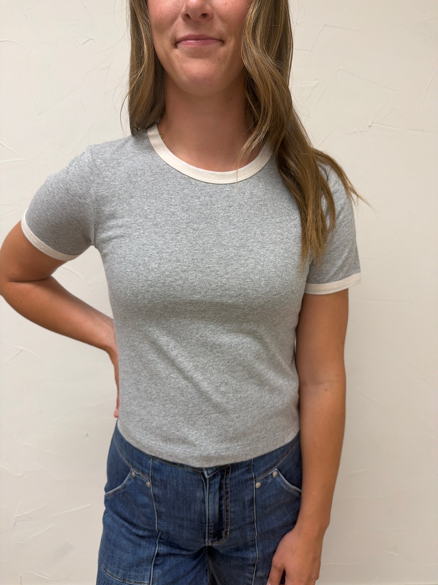Short Sleeve Ringer Top