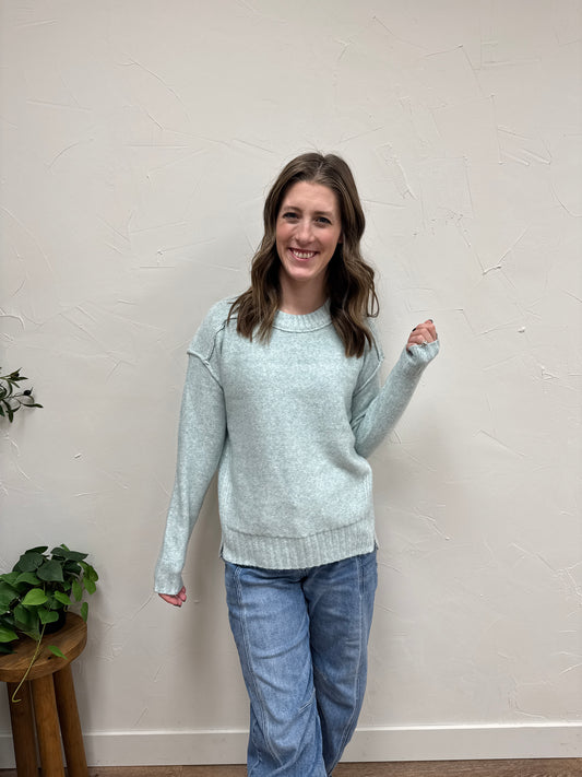 Seam & Rib Detailed Sweater