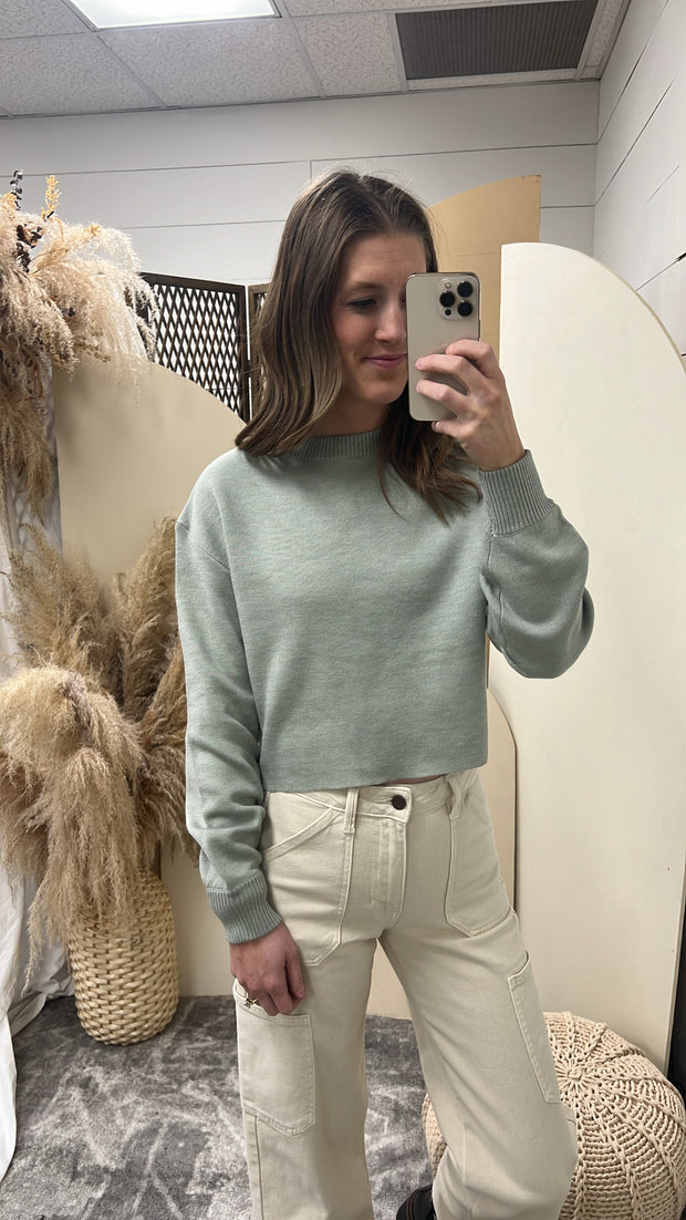Relaxed Crop Sweater
