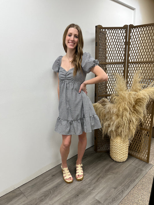 Gingham Mini Dress
