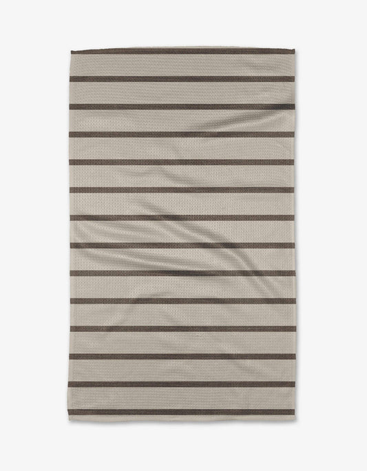 Geometry Salt Air Stripe Tea Towel