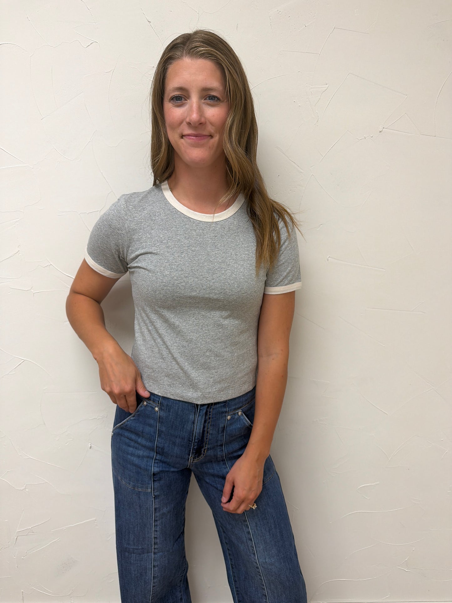 Short Sleeve Ringer Top