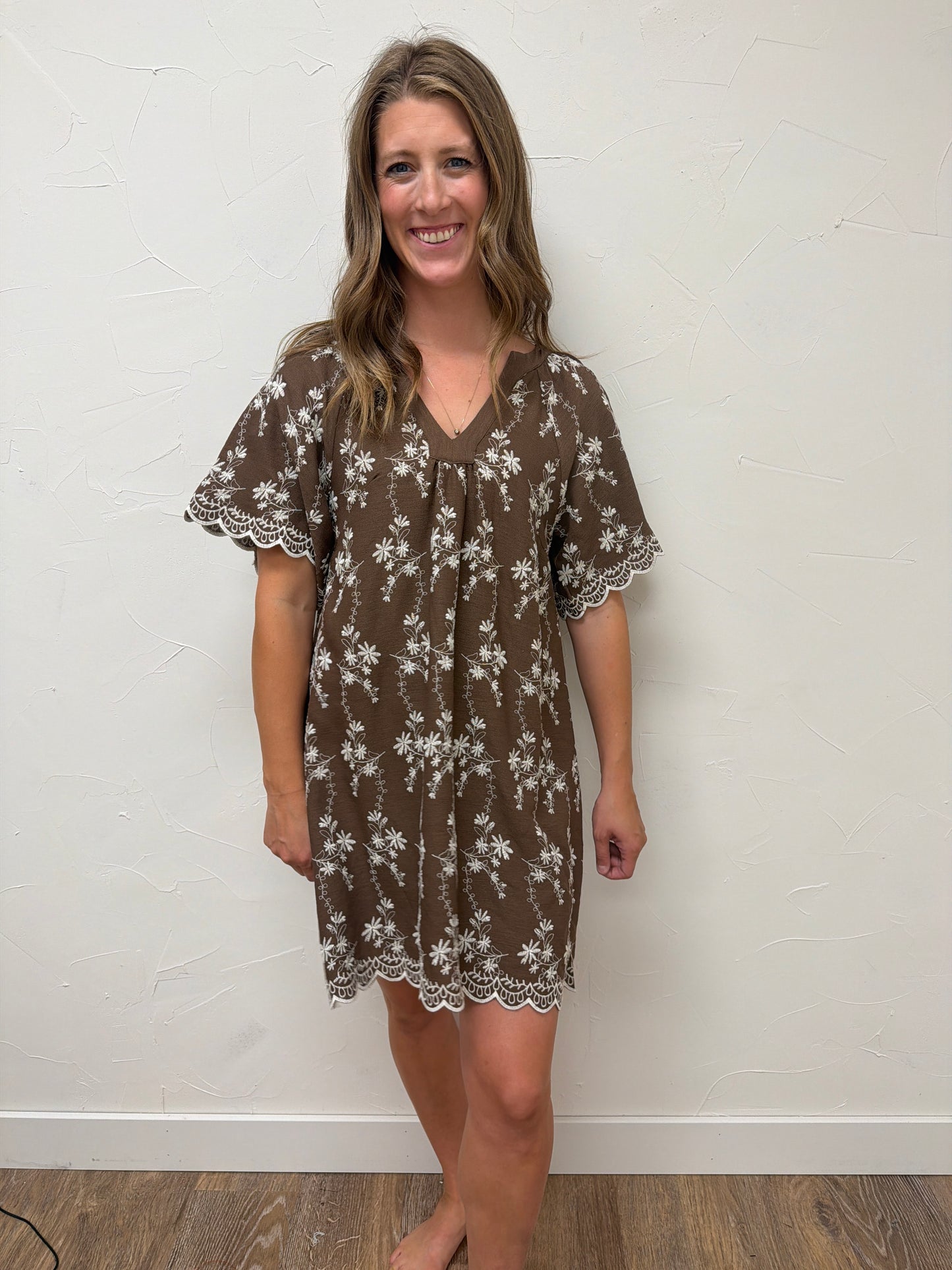 Short Sleeve Shift Dress