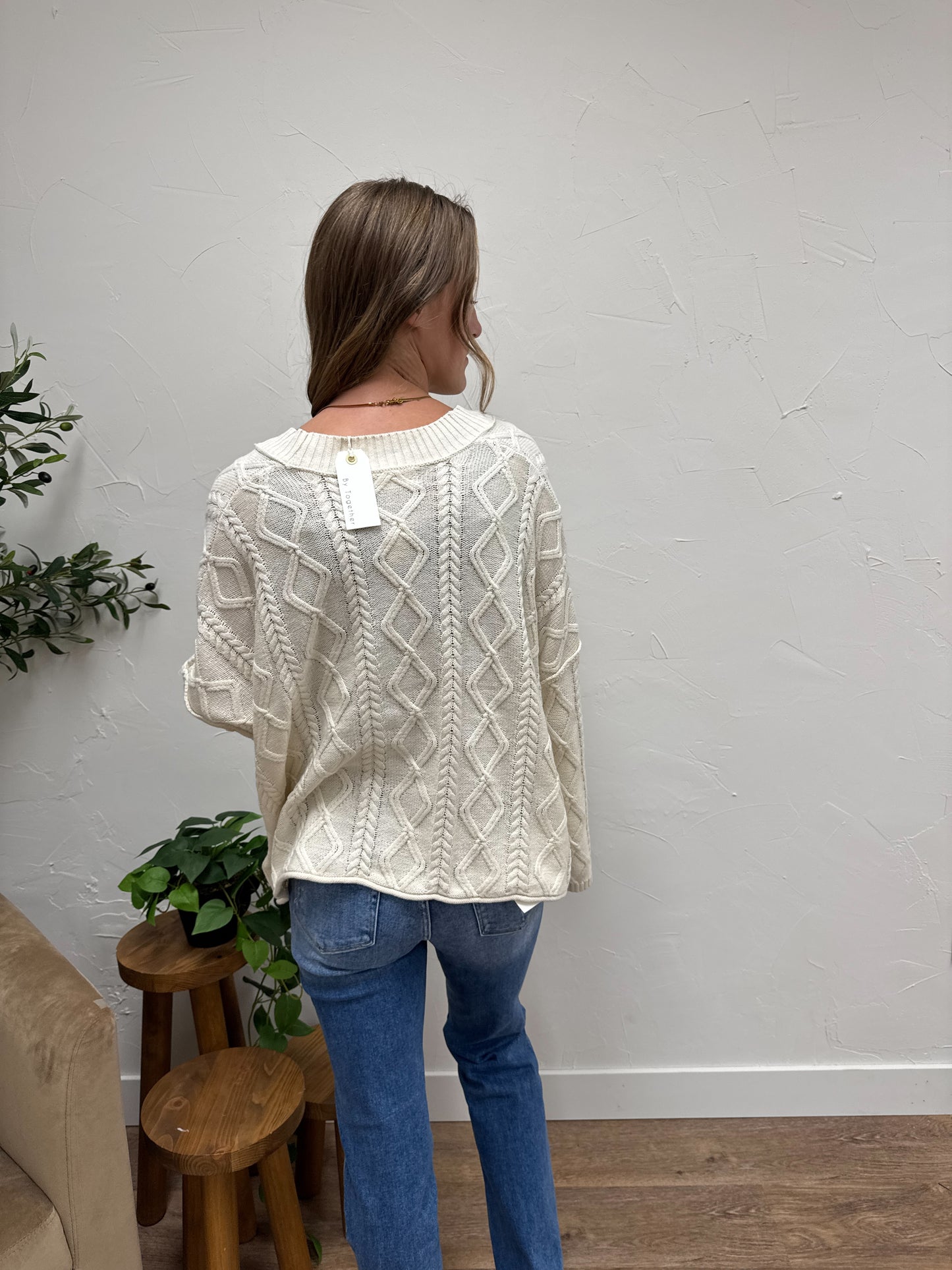 Anais Cable Knit Cardigan