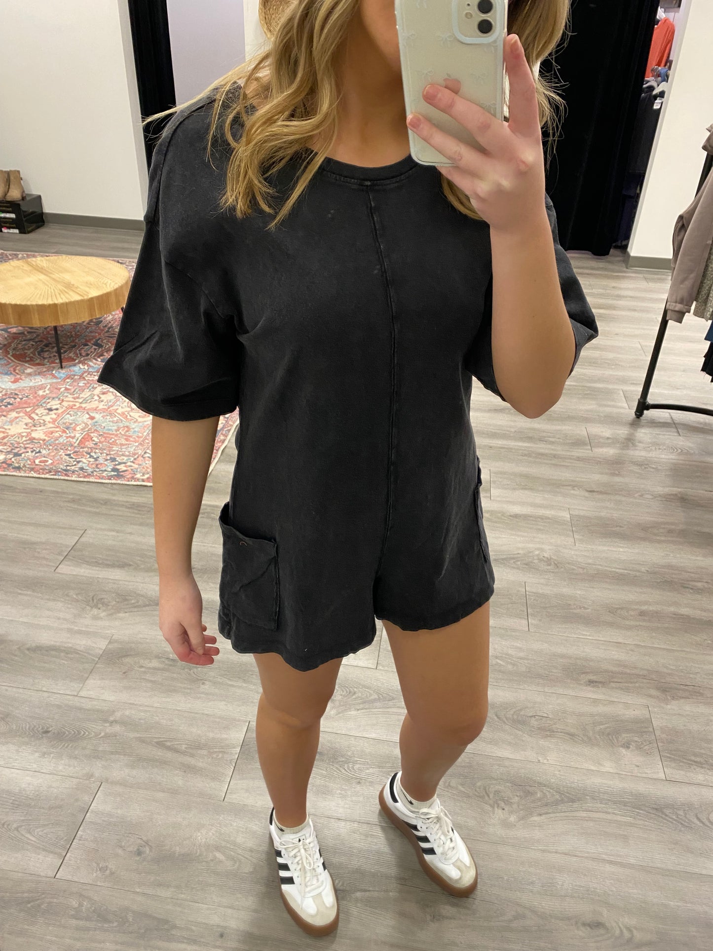 V Neck T Shirt Romper