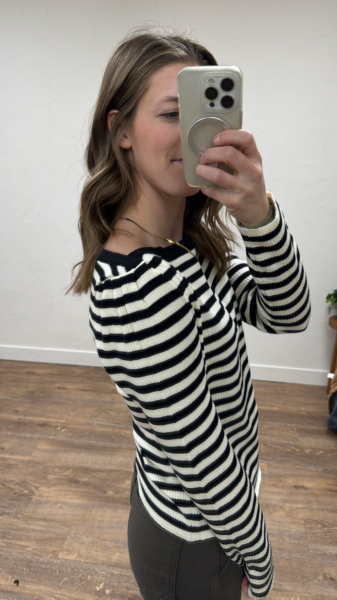 Striped Long Sleeve Top