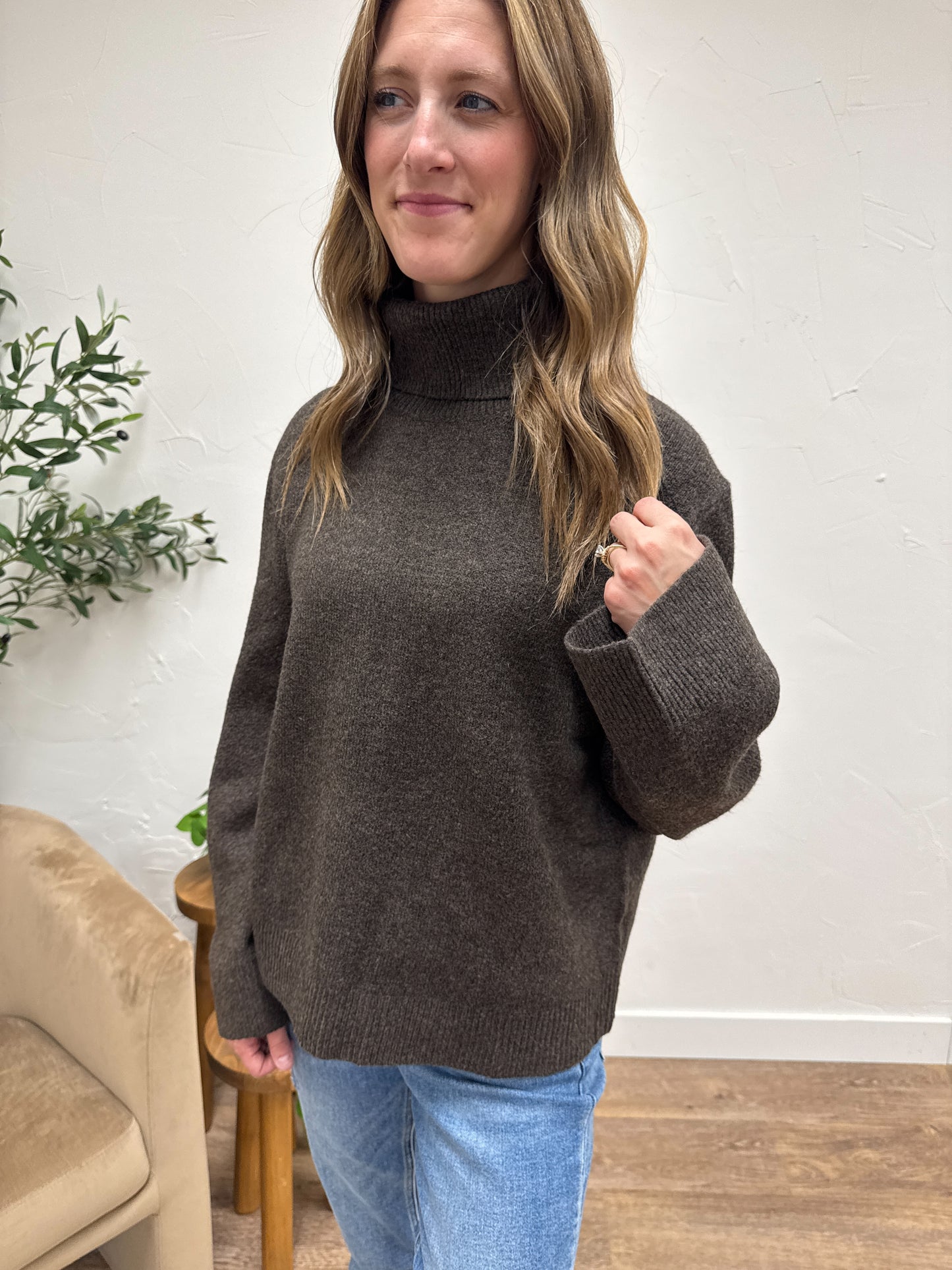 High Collar Neck Sweater