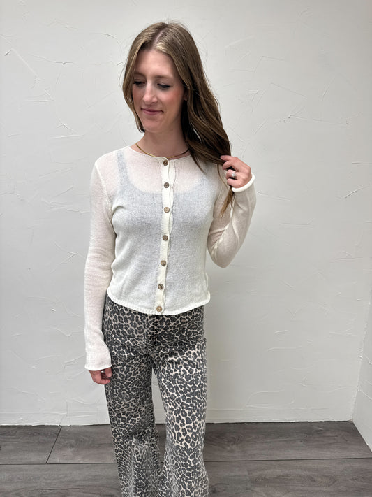 Light Weight Button Down Cardigan