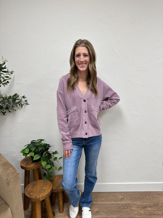 Serenity Fleece Relaxed Cardigan