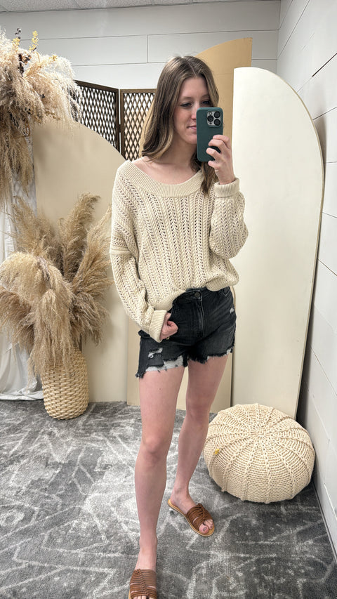 Loose Fit Summer Sweater Top