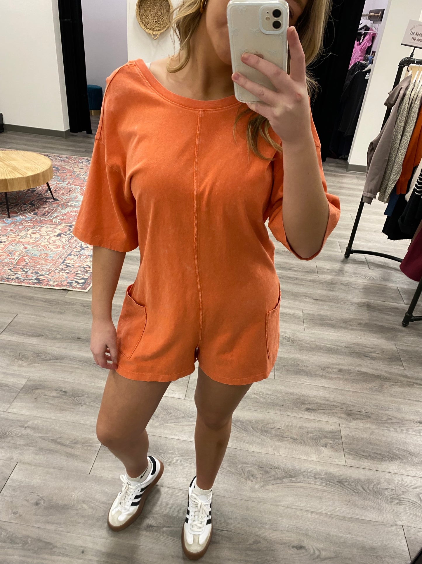 V Neck T Shirt Romper