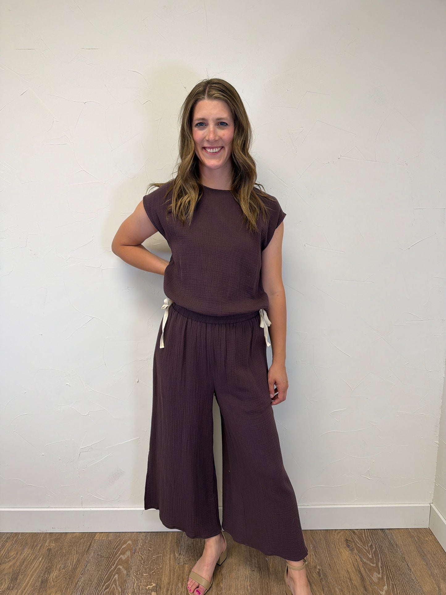 Side String Dolman Top