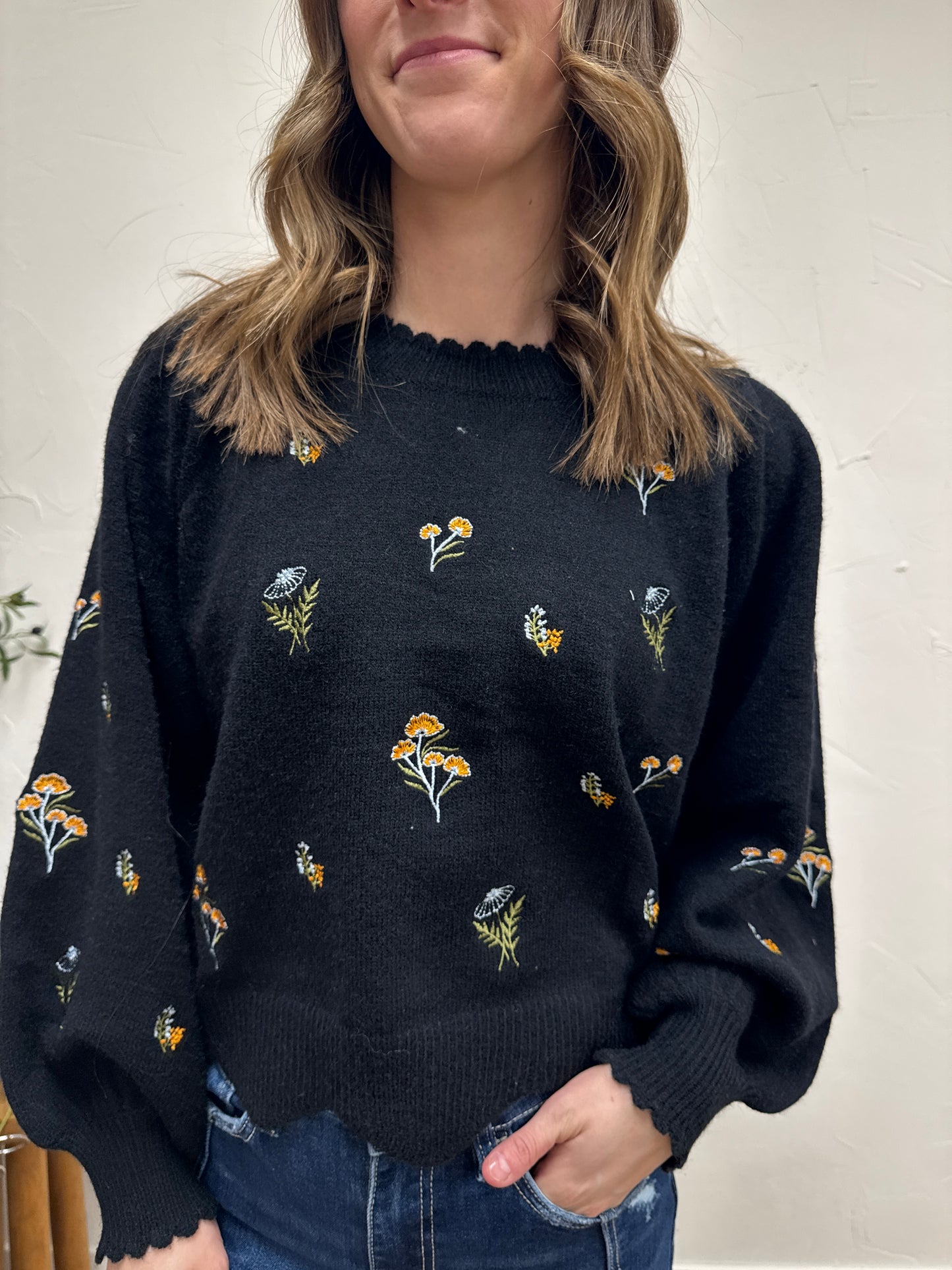 Embroidered Sweater