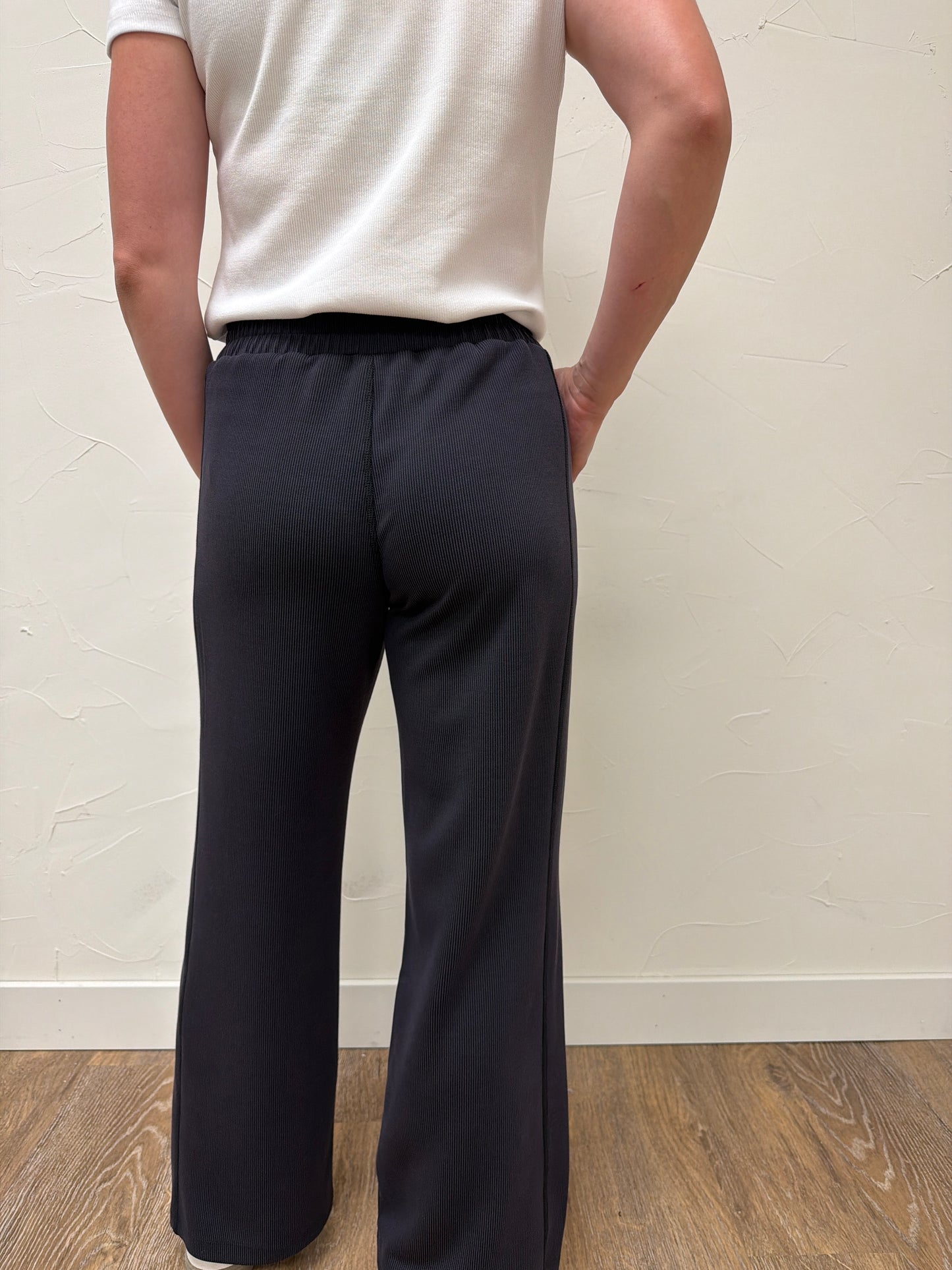 Luxe sand Wash Wide Leg Pant