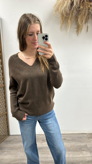 V Neck Knit Sweater