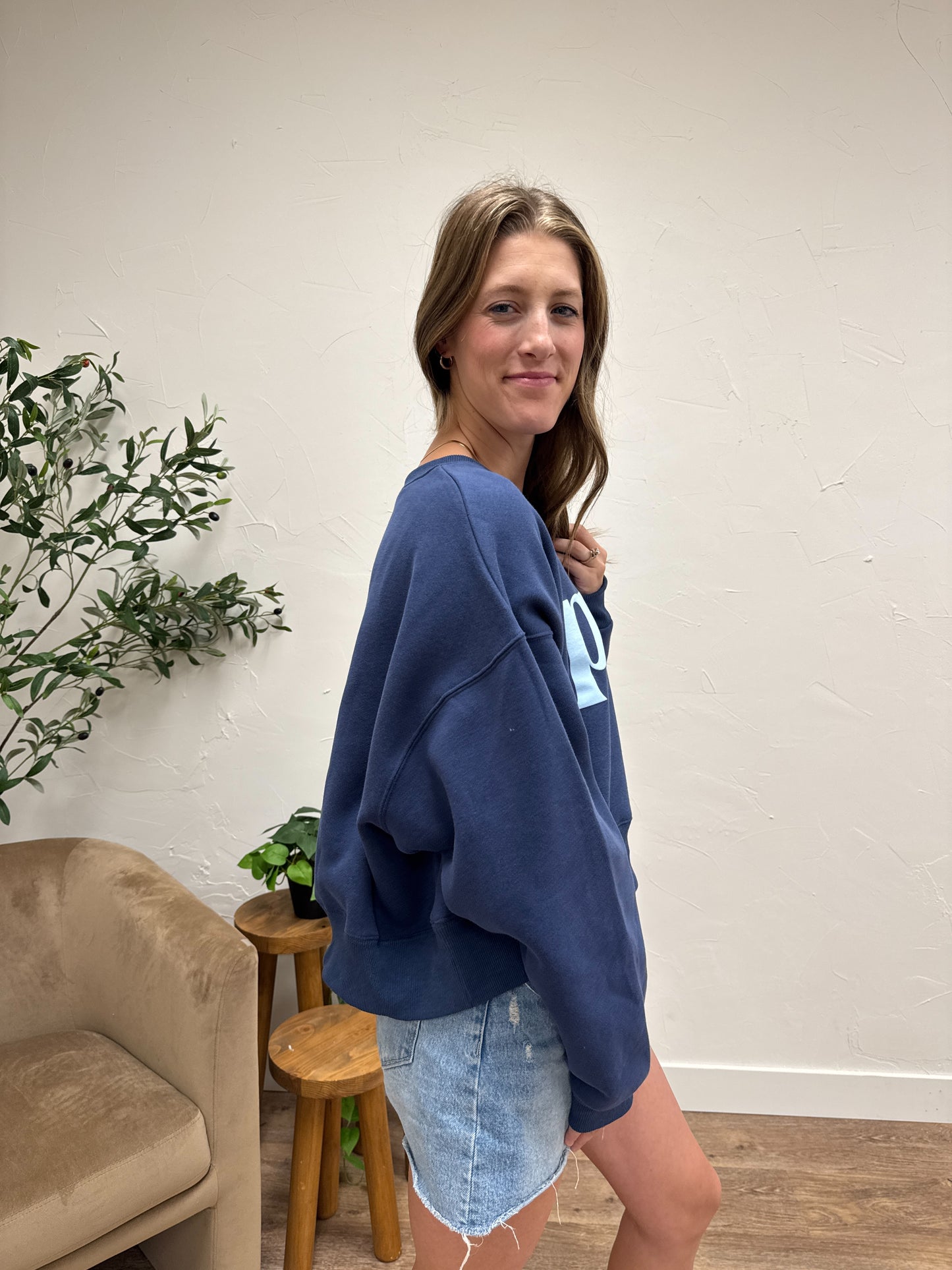 Pray Puff Print Sweatshirt