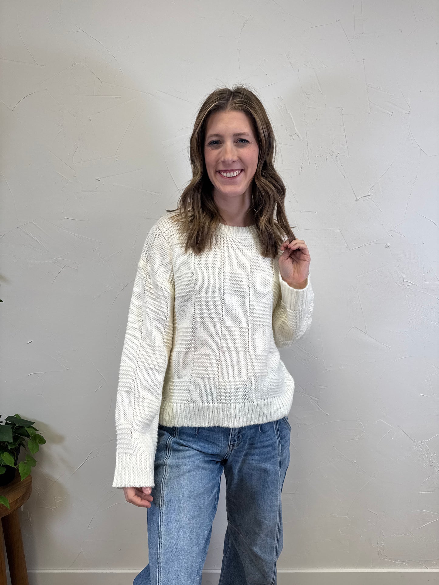 Checker Texture Sweater