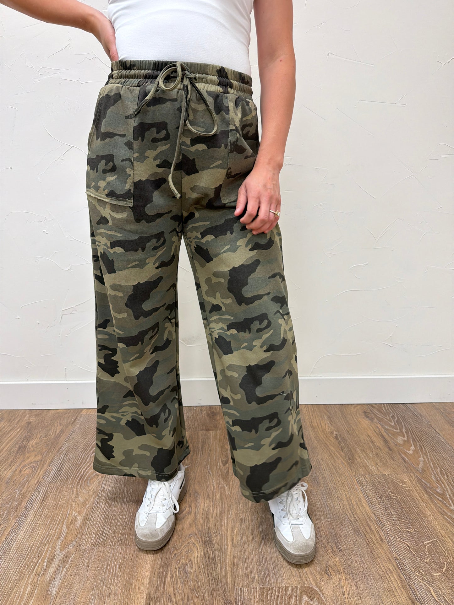 Camo Wide Leg Pants