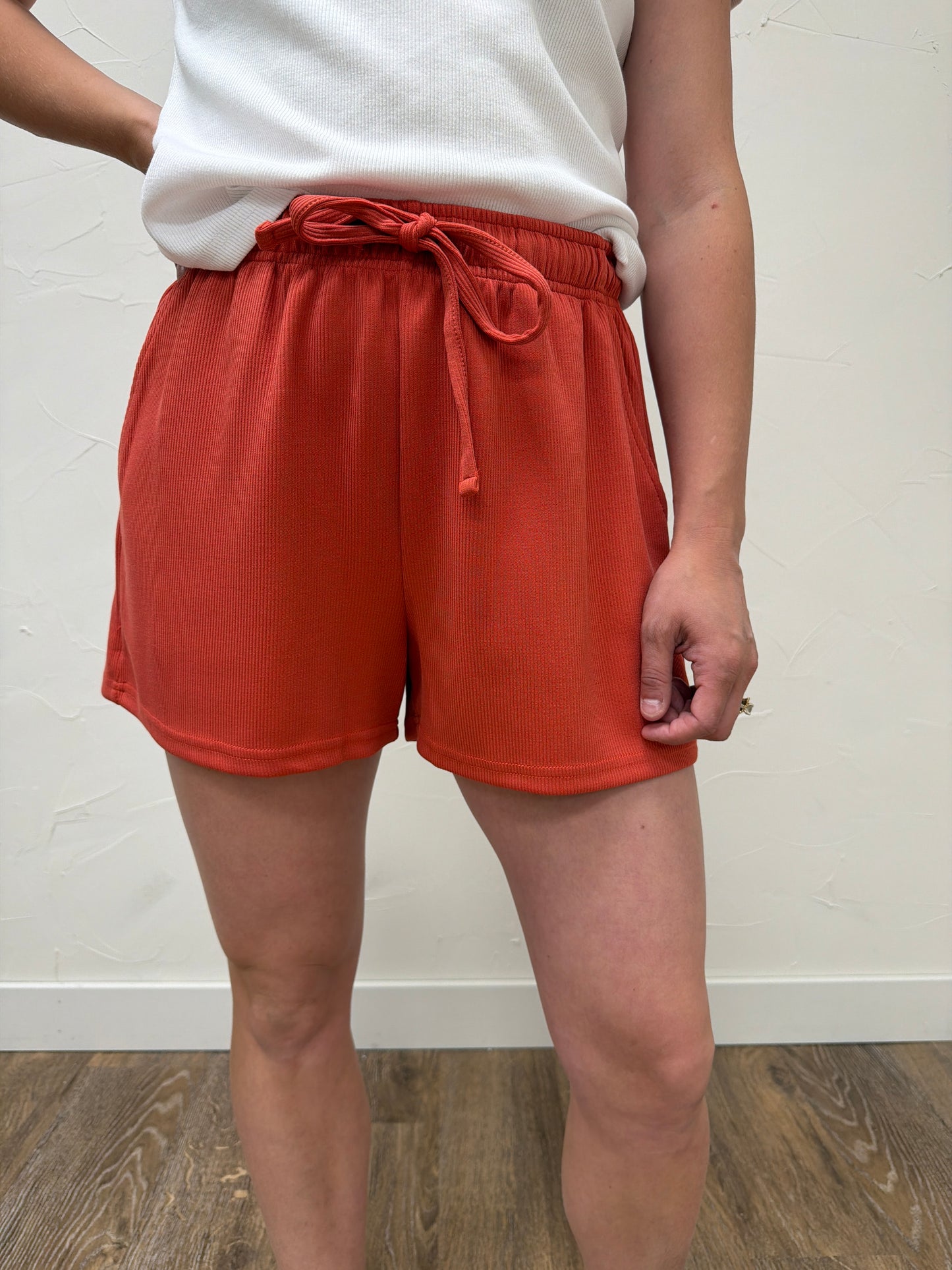 Luxe Sand Wash Rib Classic Tee Set