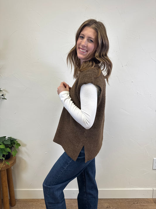 V-neck sweater vest