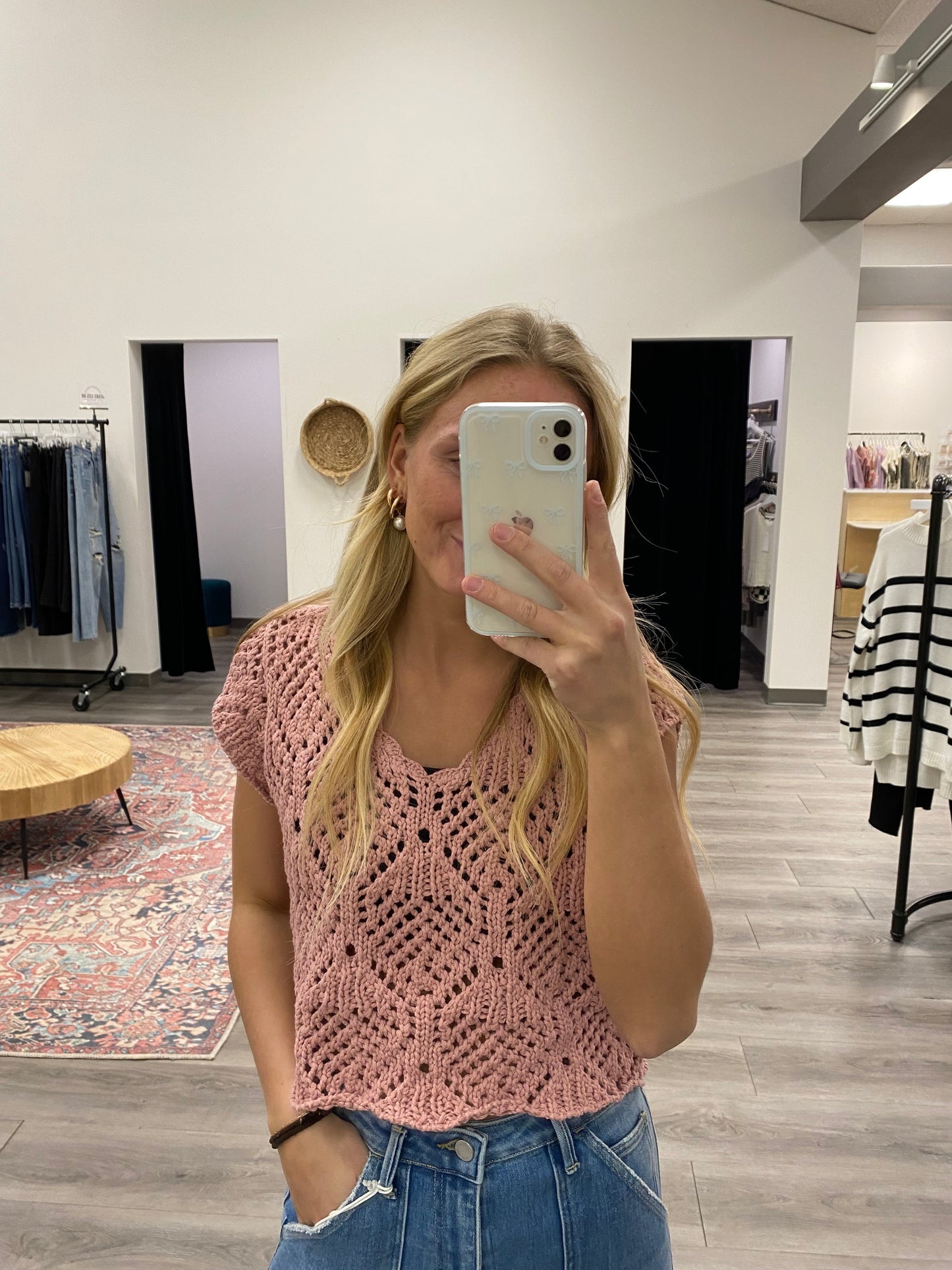 Kendra Crochet Top